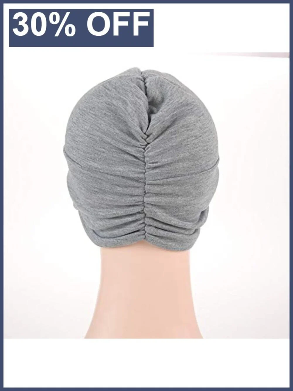 Women's Pre-Tied Chemo Sleep Turban Wrap Cap Hat Soft Stretch Skull Beanie